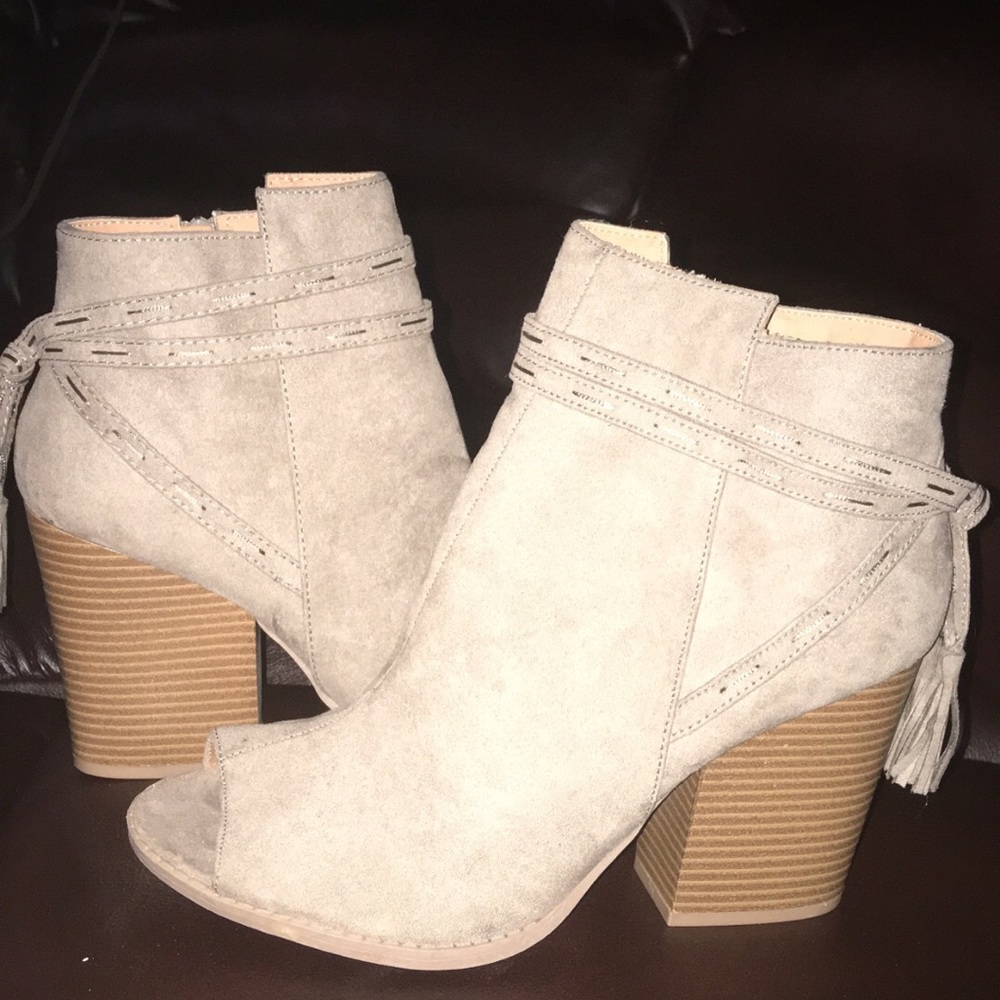Qupid Peep Toe Booties